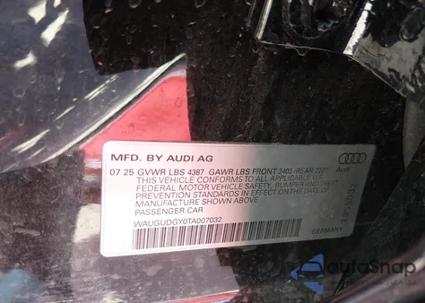 2026 Audi A3 Premium Plus 40 Tfsi Quattro S Tronic z USA, uszkodzony, nr VIN WAUGUDGY0TA007032